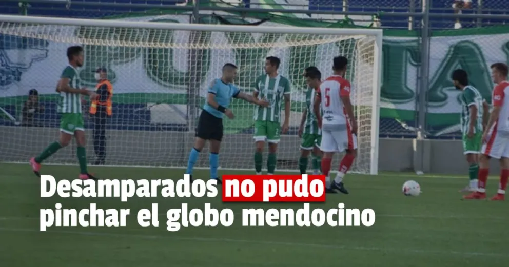 Desamparados empató en Mendoza y todavía no gana en el torneo 