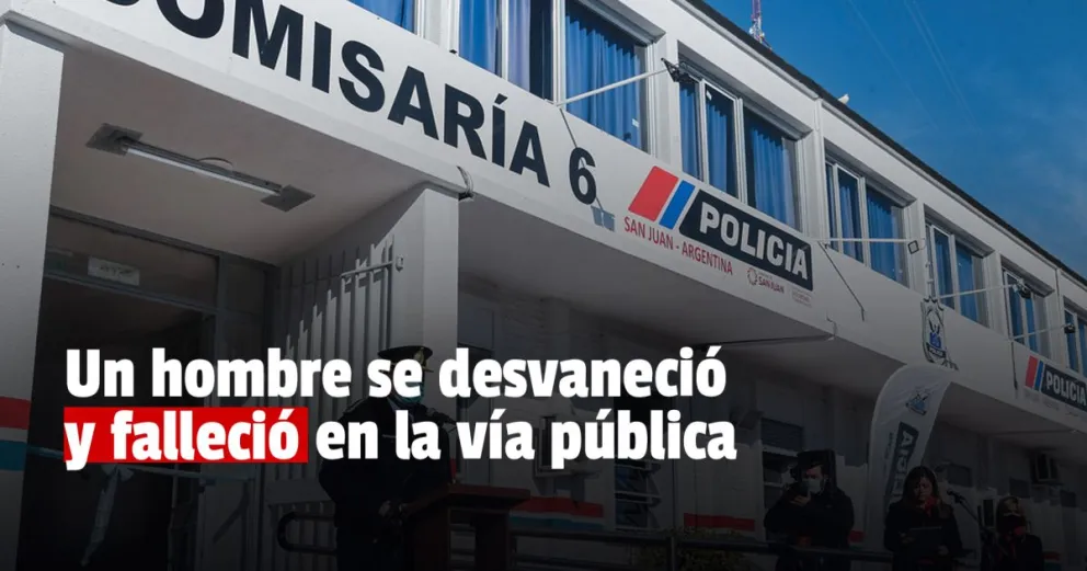 Un hombre se desvaneció y murió repentinamente en la vía pública