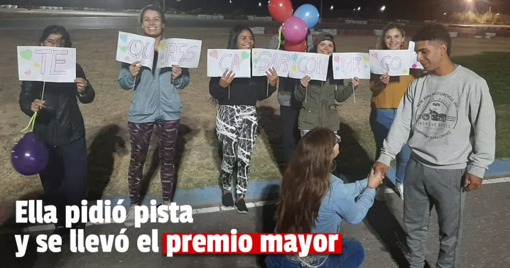Es fierrero y le propusieron casamiento en la pista de karting, conocé esta historia de amor sanjuanina