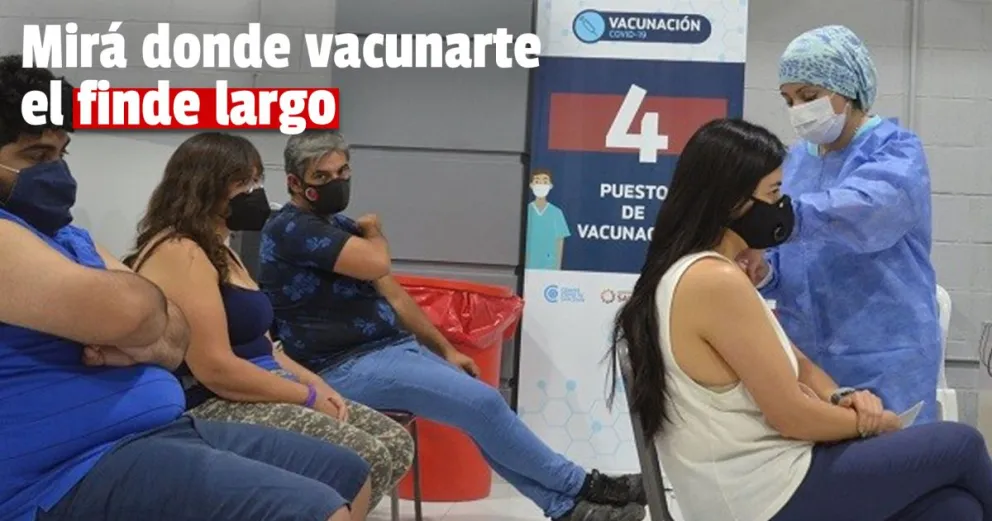 Así continuará la vacunación el fin de semana largo
