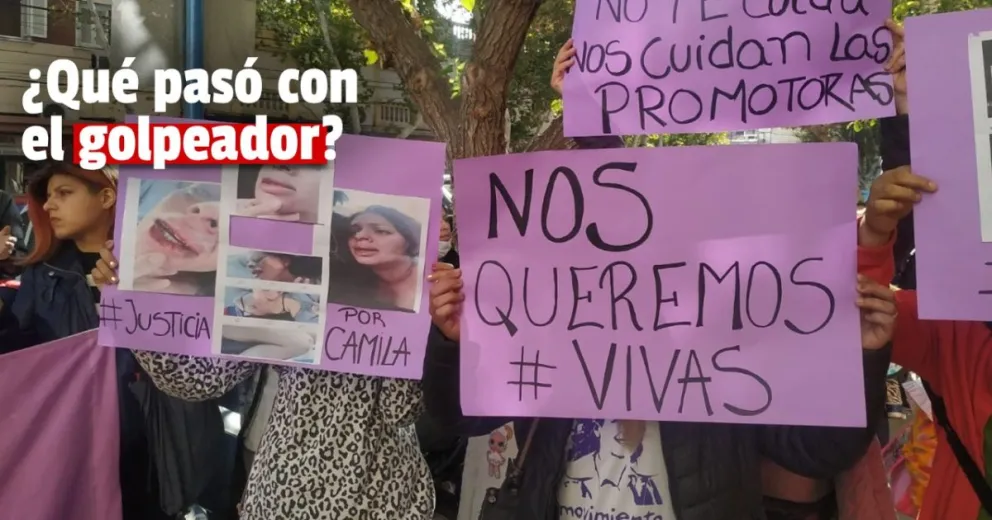 Hoy el acusado de golpear a su ex pareja se presentó en tribunales