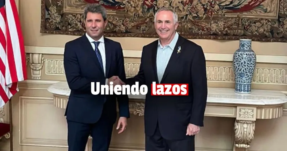 Uñac se reunió con el embajador de Estados Unidos, Marc Stanley
