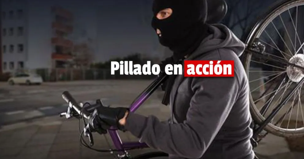 Un joven robó una bicicleta y fue capturado los vecinos del lugar