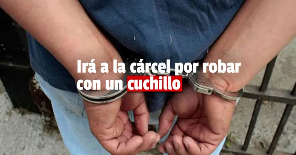 Una peligrosa delincuente recibió condena por robar en la puerta de un banco en Rivadavia