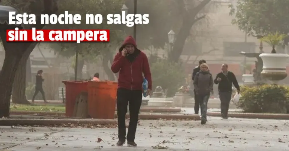 Se espera la entrada de un fuerte viento