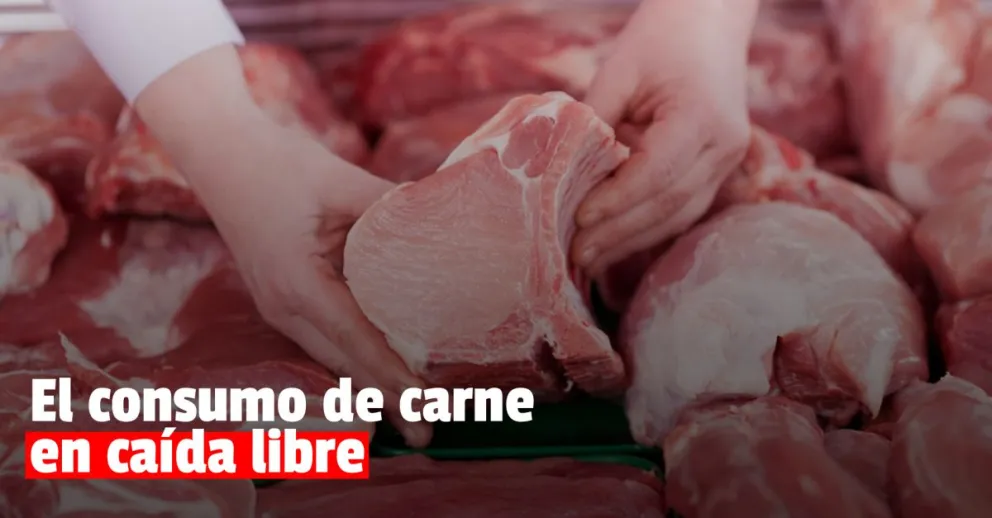 En los últimos tres años, el consumo de carne cayó un 12%