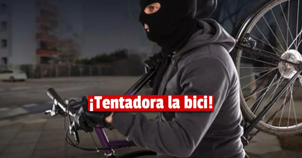Un ladrón entró a una casa y robó una bicicleta