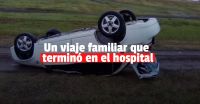 Una familia volcó en la ruta a la Rioja: un herido con graves heridas