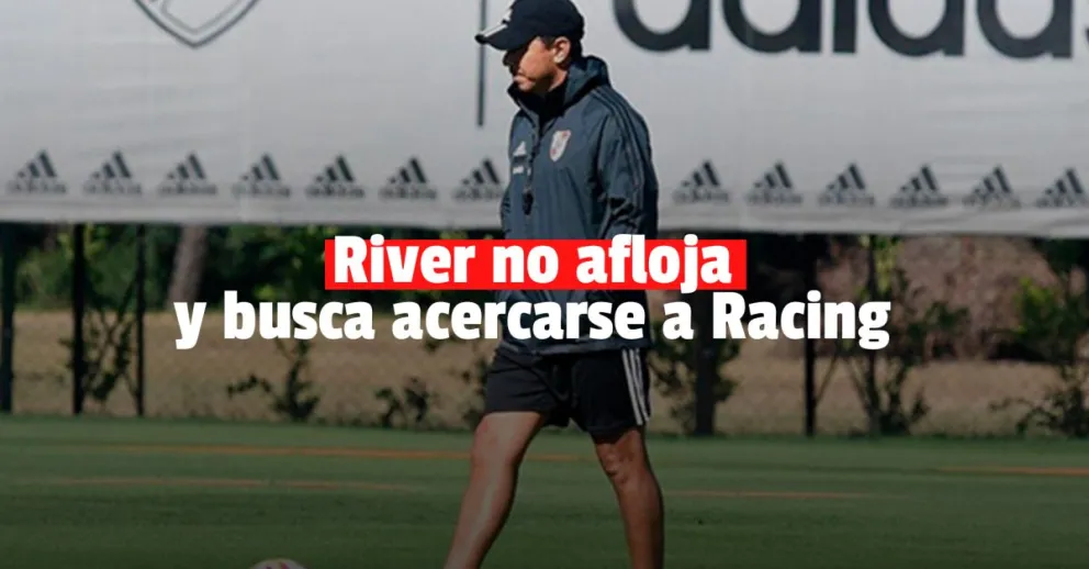 River quiere acercarse a Racing en la punta 