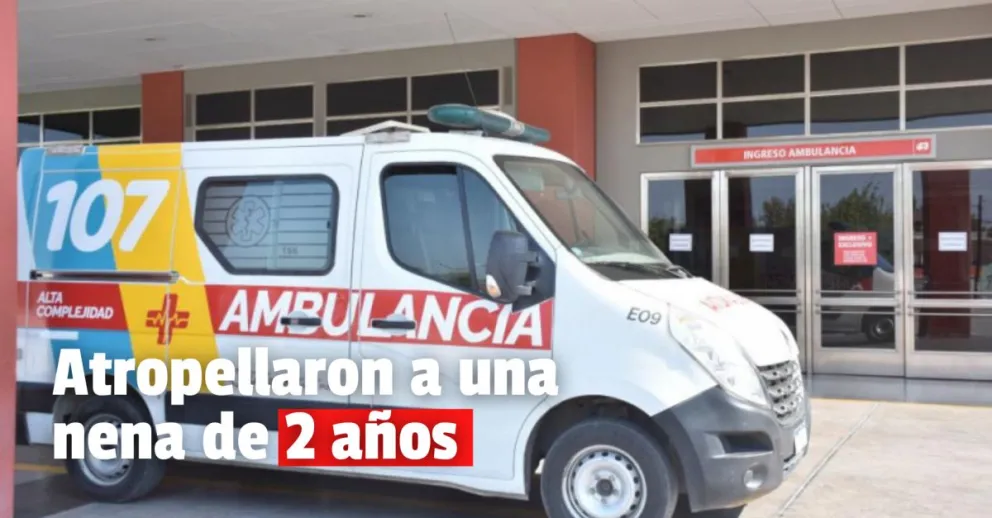 Siniestro vial: una menor quedó hospitalizada