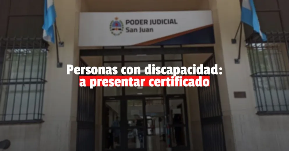 Ingreso Poder Judicial: las personas con discapacidad deben presentar certificado 