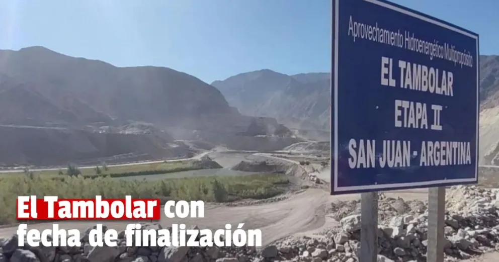 Sergio Uñac confirmó que la obra hidroeléctrica El Tambolar podría finalizar en cuatro años
