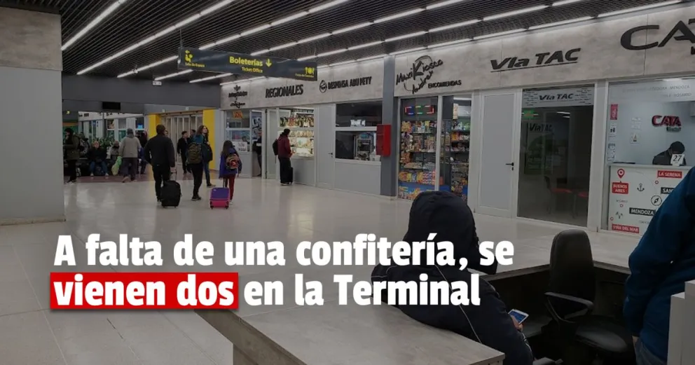 Se vienen las dos nuevas confiterías a la terminal 