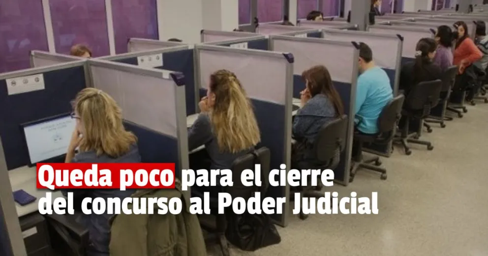 Queda poco para finalizar las inscripciones al concurso del Poder Judicial 