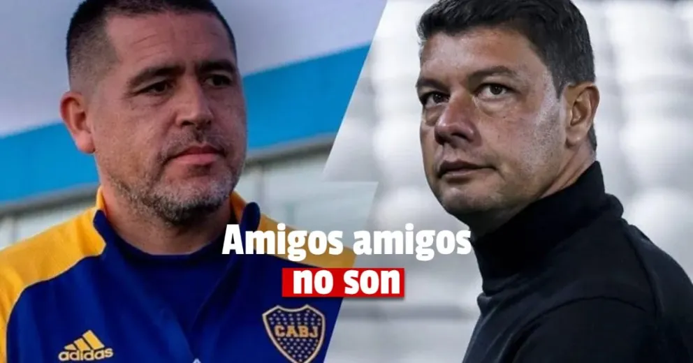 La relación entre Riquelme y Battaglia en Boca, en su momento más tenso