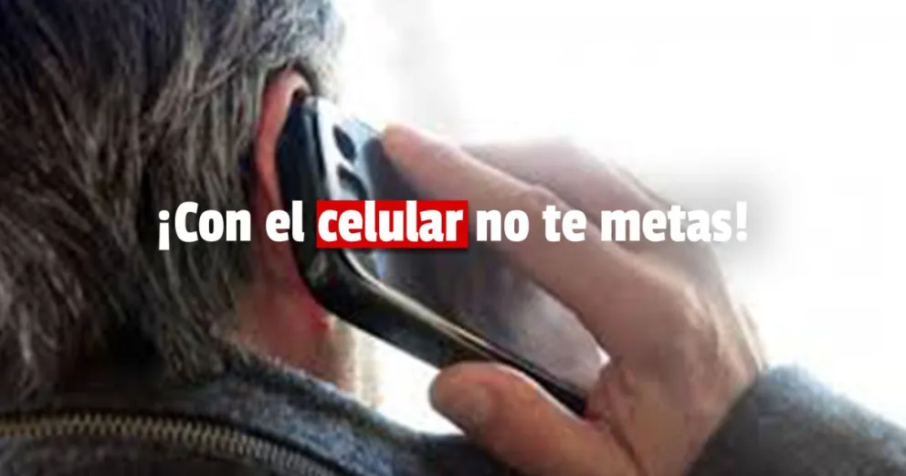 Dos peligrosos ladrones atacaron a un hombre para robarle el celular