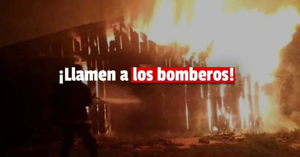 Una casa precaria se incendió por completo