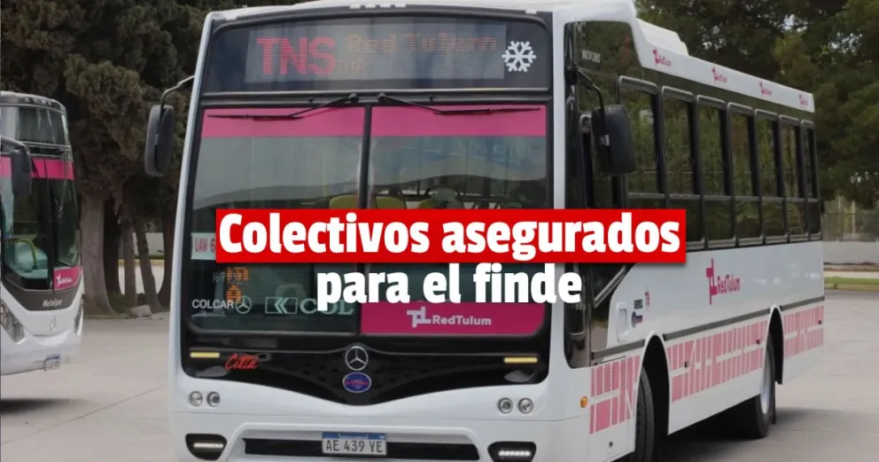 Confirmaron que el servicio de transporte será normal durante el fin de semana