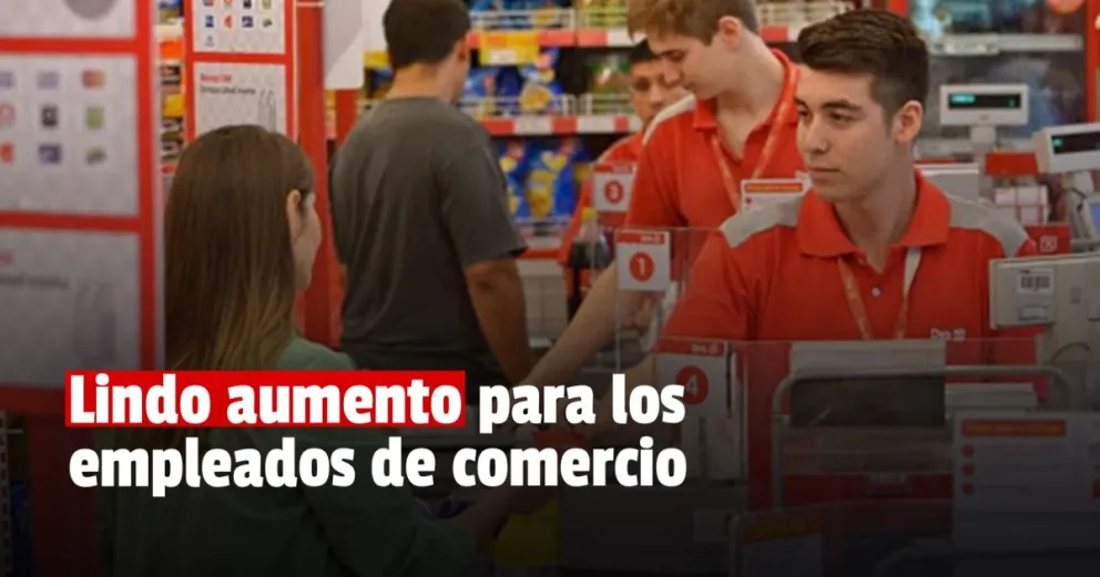 Los empleados de comercio cerraron las paritarias con un aumento salarial del 59,5%