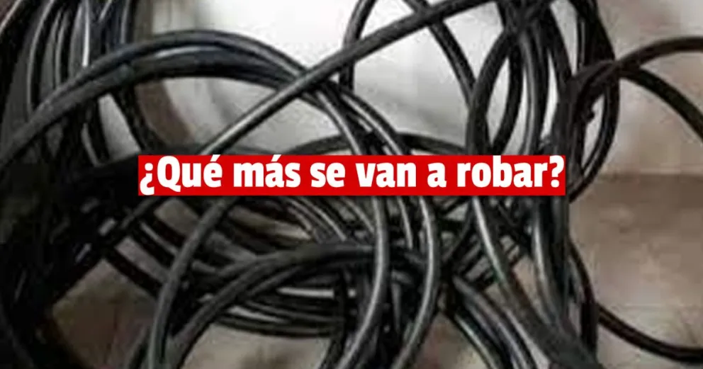 Zonas rurales: los ladrones se roban hasta los cables