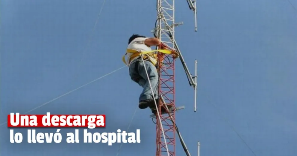 Estaba trabajando y se electrocutó