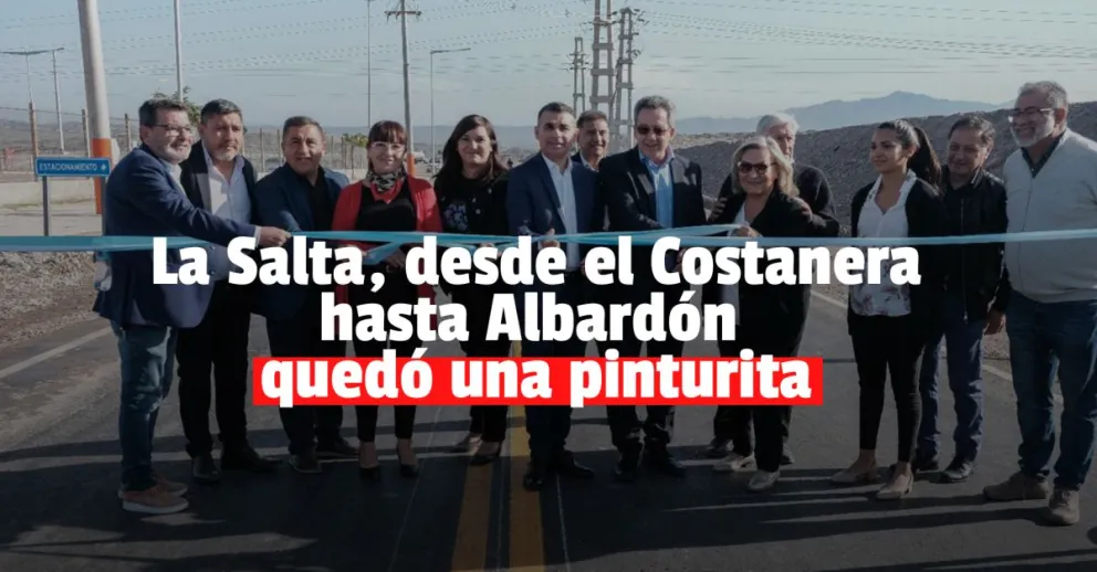 La calle Salta estrenó pavimento nuevo 