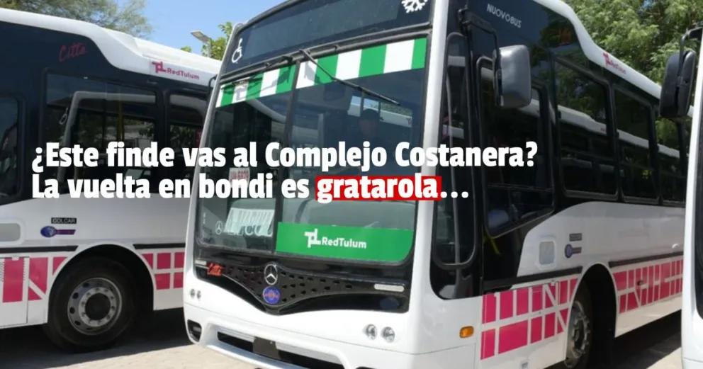 Habilitaron unidades de la RedTulum para regresar gratis del Complejo Costanera