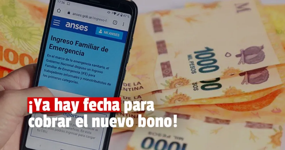 El cobro del bono de Refuerzo será a partir del 19 de mayo
