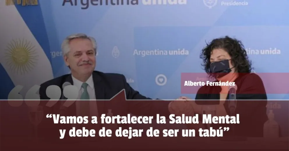 Alberto Fernández anunció la duplicación del presupuesto para Salud Mental