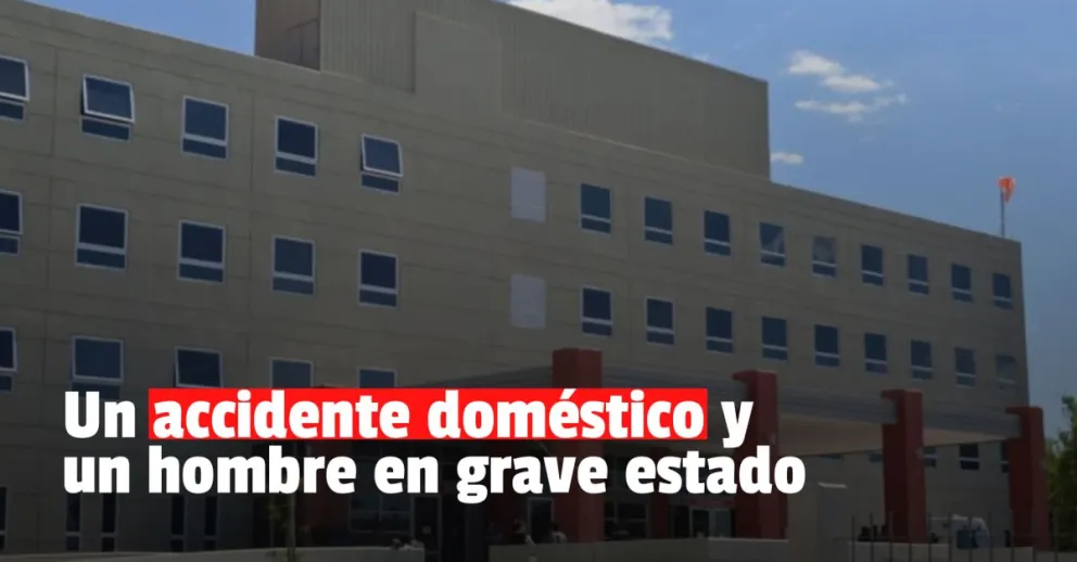 Un hombre quedó en grave estado tras sufrir un accidente en su casa