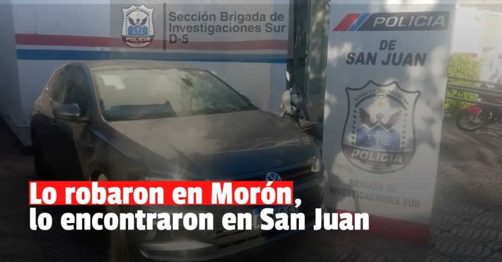 Lo robaron en Buenos Aires y lo encontraron tres años después en San Juan 