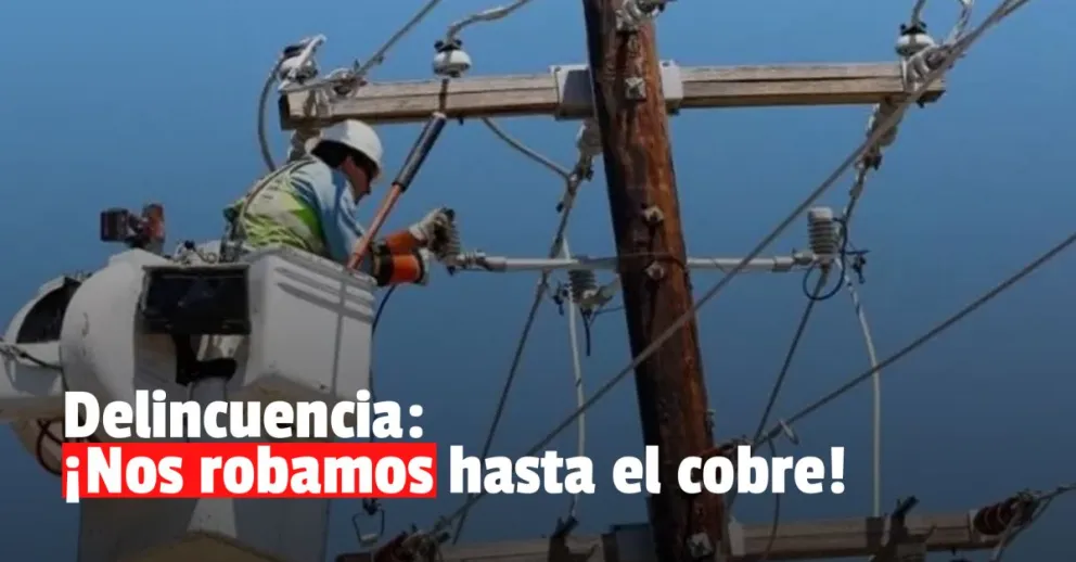 Dos ladrones fueron capturados con gran cantidad de cobre 
