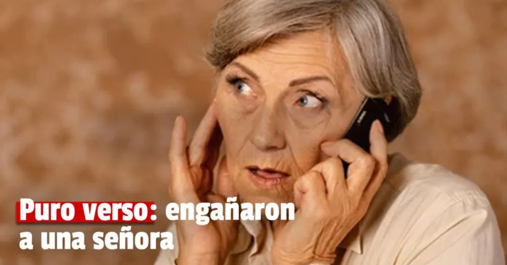 Estafaron por teléfono a una mujer de 74 años 
