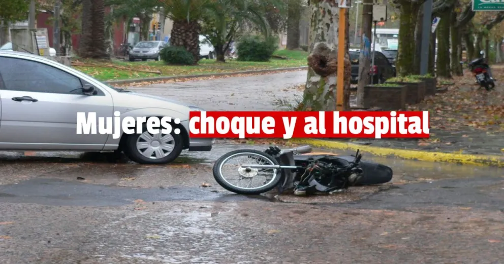 Dos mujeres chocaron y una fue hospitalizada