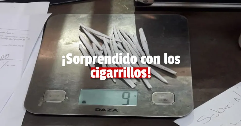 Un hombre fue detenido con 25 cigarrillos de marihuana