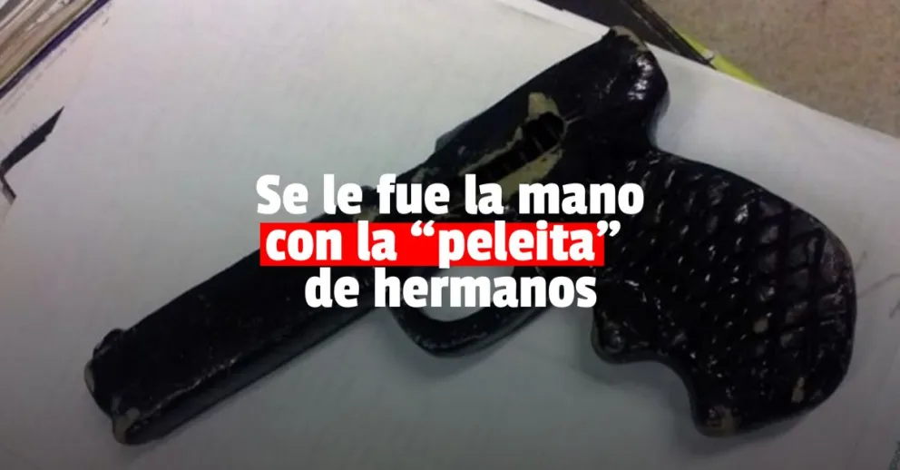 Detuvieron a un hombre por amenazar a su propia hermana con un arma de fuego