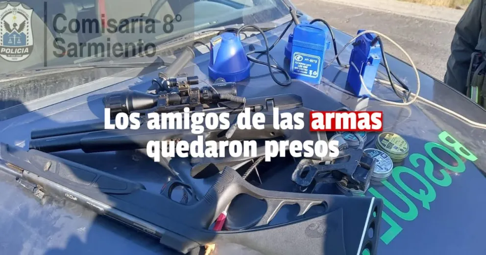 Detenidos por la portación de armas de fuego