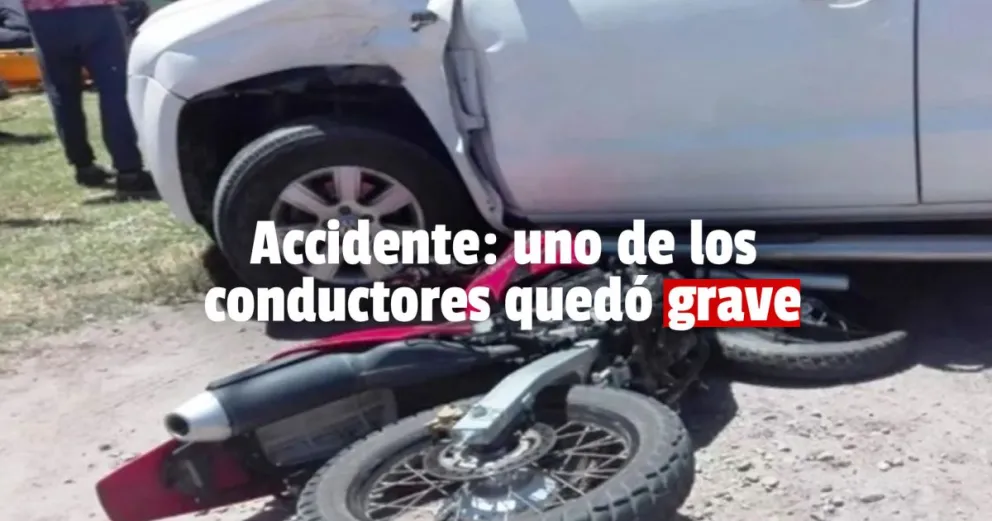 Chocaron y uno de los conductores tuvo que ser hospitalizado