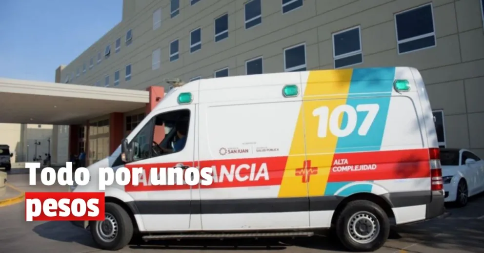 Le robaron y terminó en el hospital