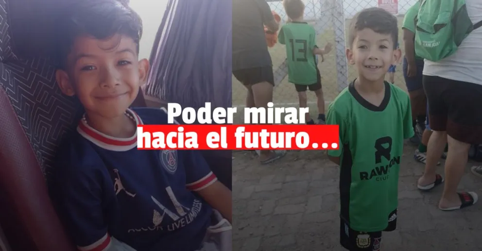 Giuliano tiene 8 años y puede perder la vista, tiene que ser operado