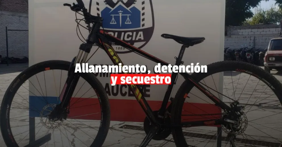 Caucete: recuperaron dos bicicletas robadas, un detenido