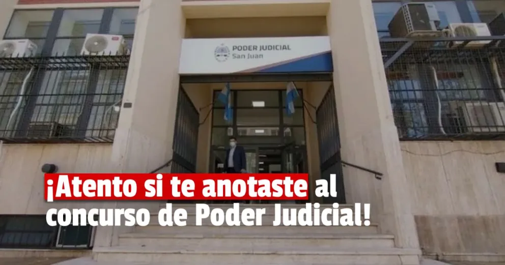 Ya está el listado oficial de los inscriptos al Concurso del Poder Judicial