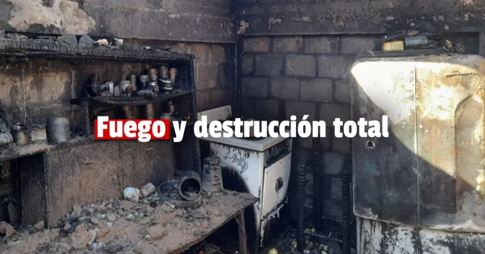 Pocito: pérdidas totales en una vivienda por un incendio 