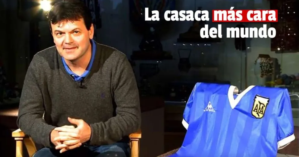 La camiseta de Maradona se vendió en casi nueve millones de dólares