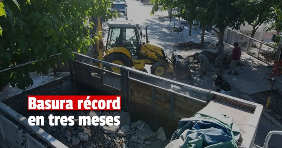 Con los operativos de limpieza, Capital logró juntar 1836 toneladas de escombros