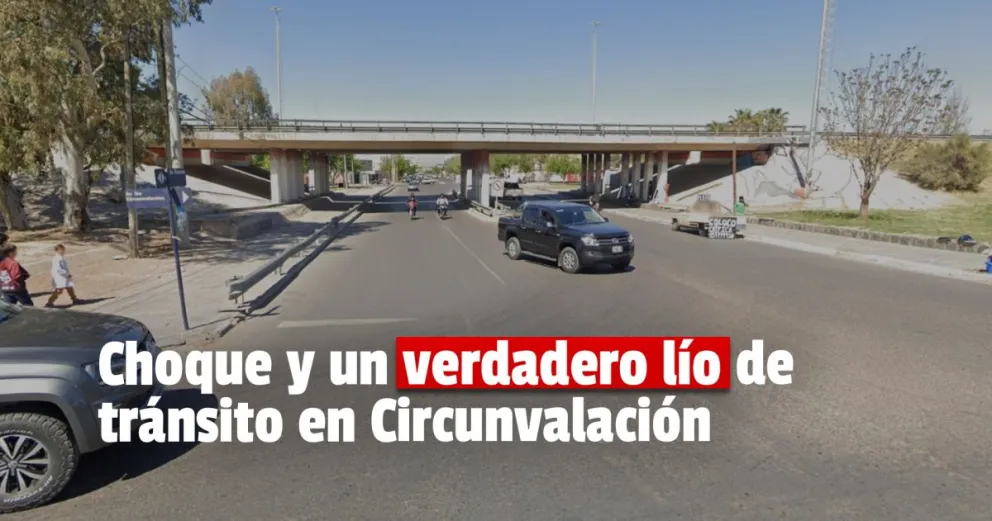 Un choque en Circunvalación causó un verdadero caos vehicular