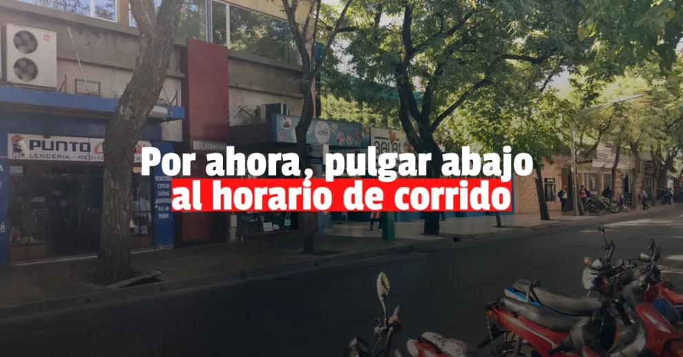 Horario de comercio de corrido: pocos comercios abiertos, pocos empleados y poca gente