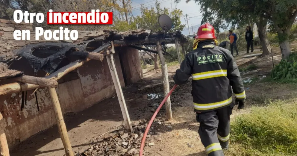 Otro incendio estructural en Pocito: pérdidas totales en un deposito 