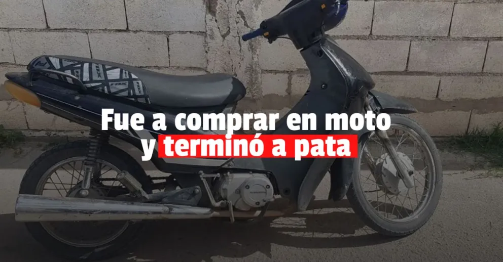 Fue a comprar en moto y cuando salió, se la habían robado 