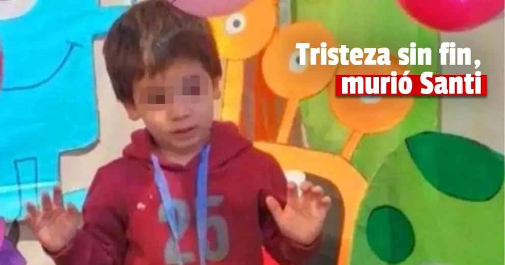 Triste final: falleció Santiago, el nene que cayó a una pileta